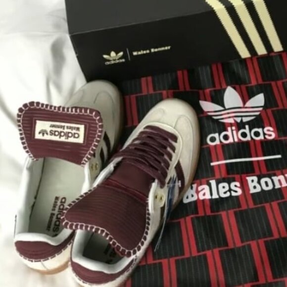 Adidas Samba Pony Tonal x Wales Bonner Cream White Sneakers - Picture 5 of 7